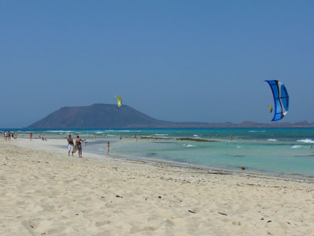 Isla de Lobos vom Playa de Corralejo (Fuerteventura) aus