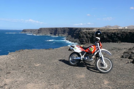 Motorrad am meer